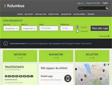 Tablet Screenshot of kolumbus.no